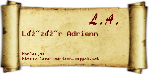 Lázár Adrienn névjegykártya